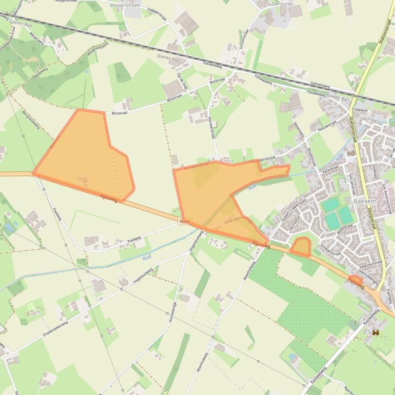 Kaart van postcodegebied 6095NC.