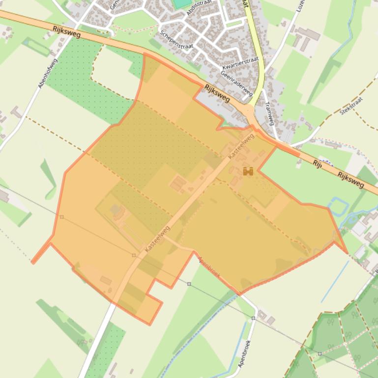 Kaart van postcodegebied 6095ND.