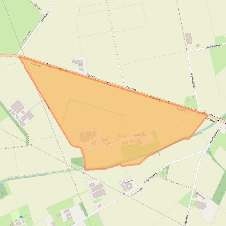 Kaart van postcodegebied 6095NH.