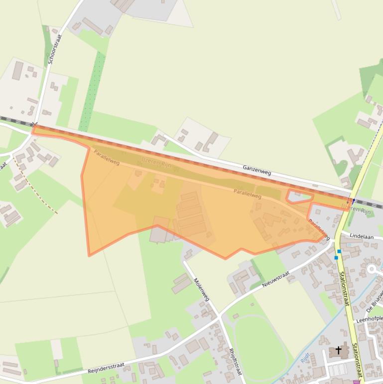 Kaart van postcodegebied 6095NL.