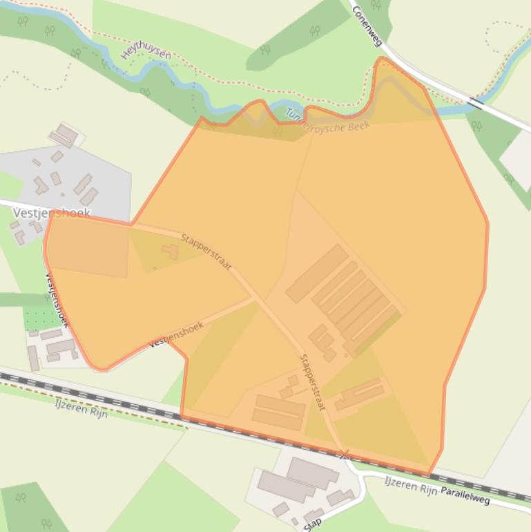 Kaart van postcodegebied 6095NV.