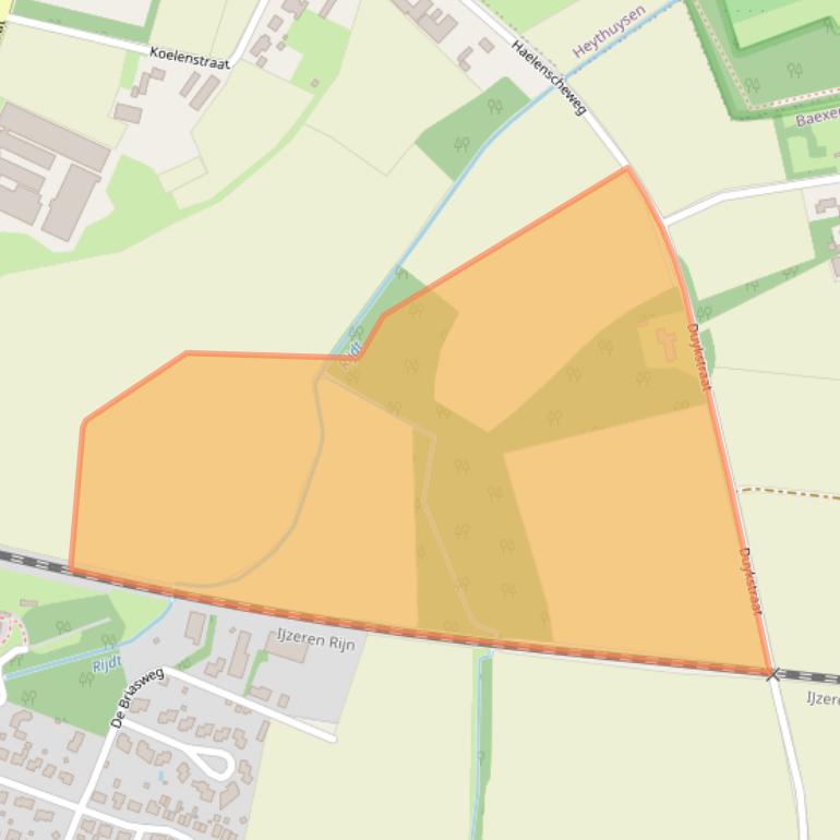 Kaart van postcodegebied 6095PG.