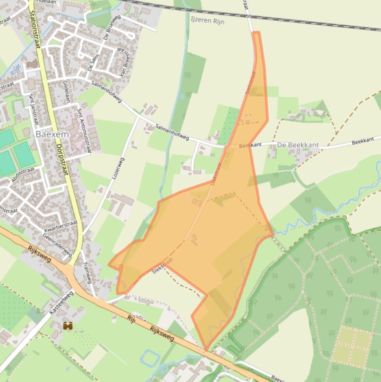 Kaart van postcodegebied 6095PK.