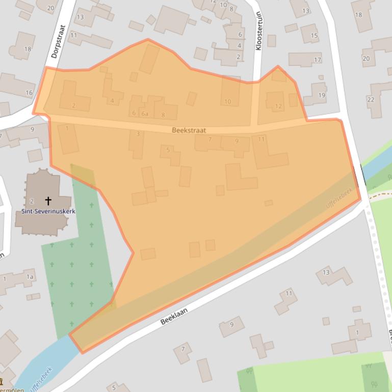 Kaart van postcodegebied 6096AE.