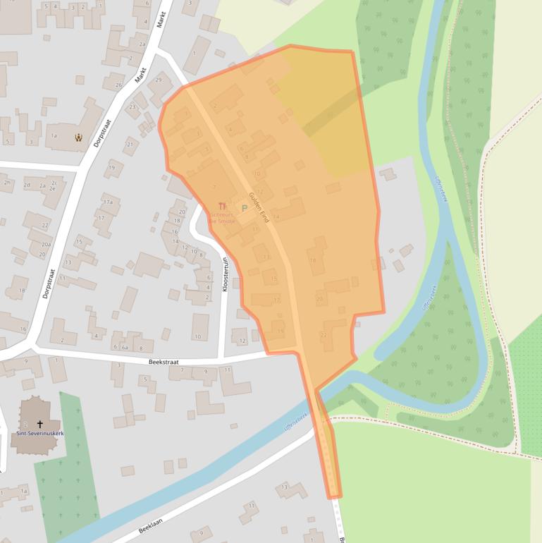 Kaart van postcodegebied 6096AG.