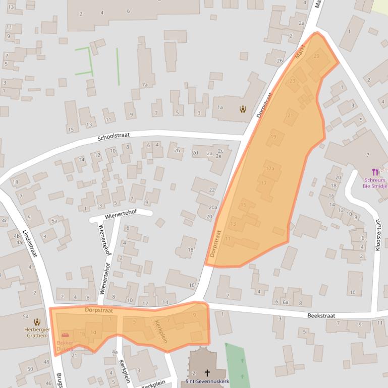 Kaart van postcodegebied 6096AH.