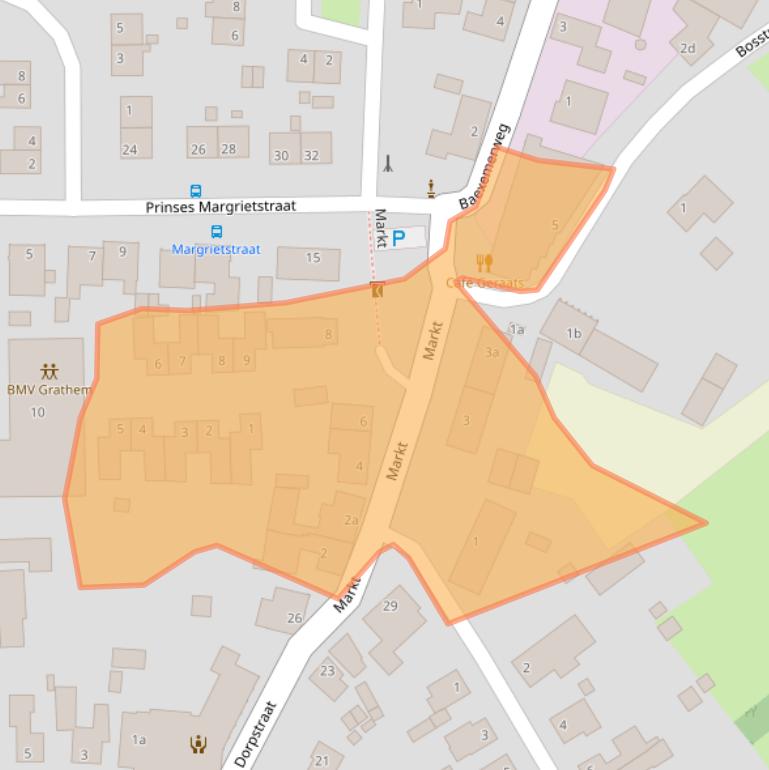 Kaart van postcodegebied 6096AL.