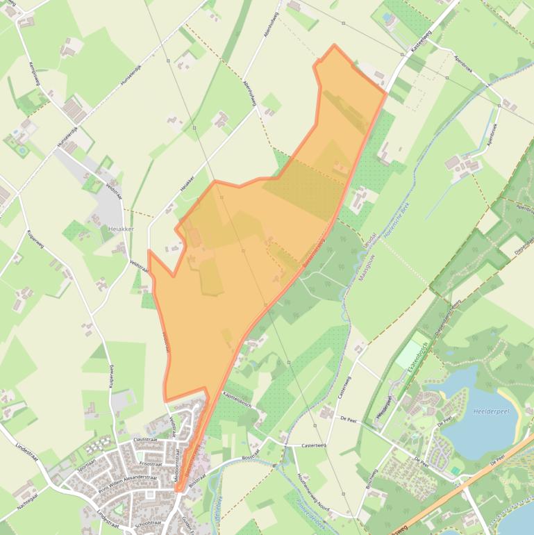 Kaart van postcodegebied 6096AR.