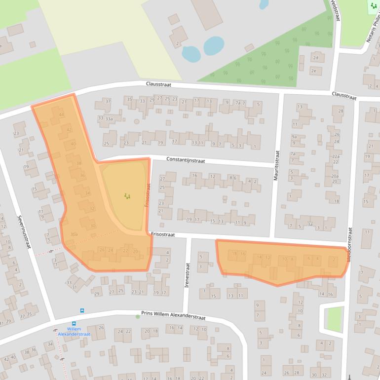 Kaart van postcodegebied 6096BG.