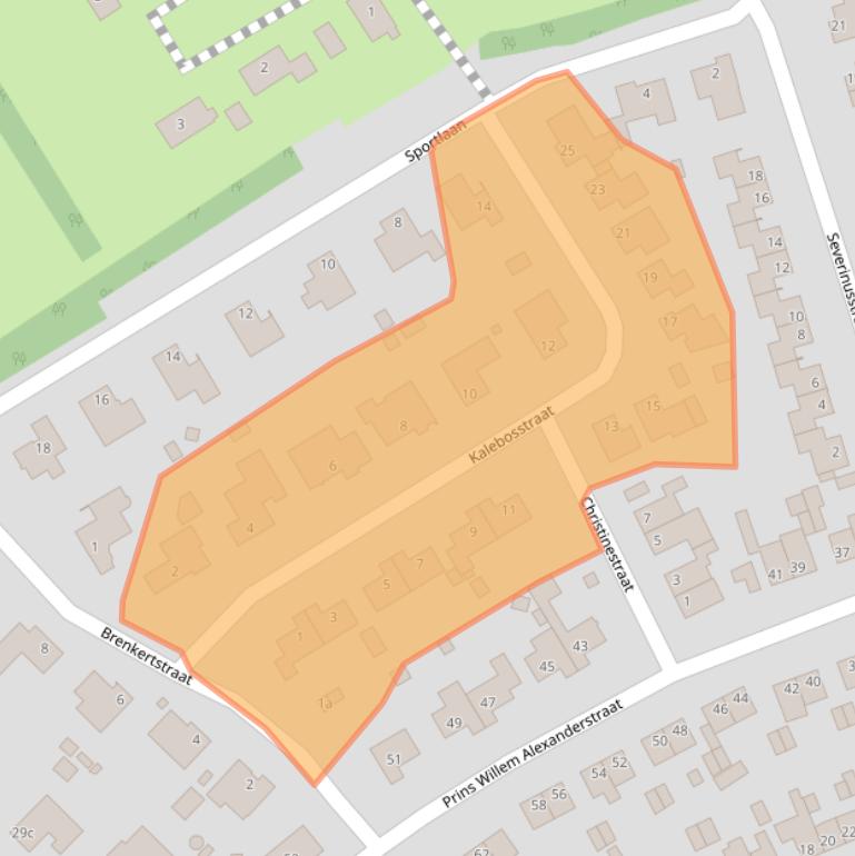 Kaart van postcodegebied 6096BR.