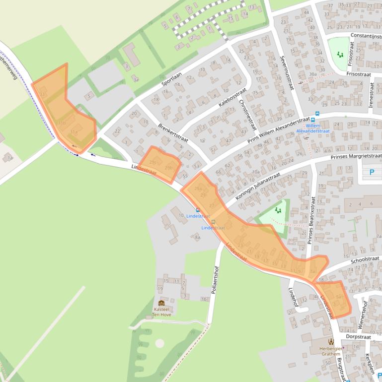 Kaart van postcodegebied 6096BW.