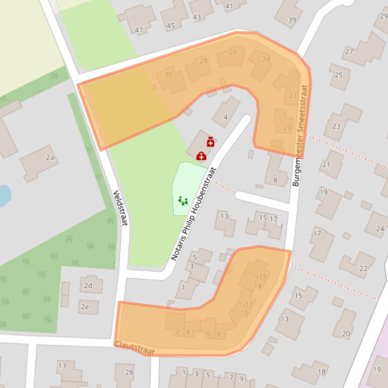 Kaart van postcodegebied 6096CK.