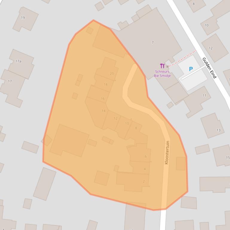 Kaart van postcodegebied 6096DC.