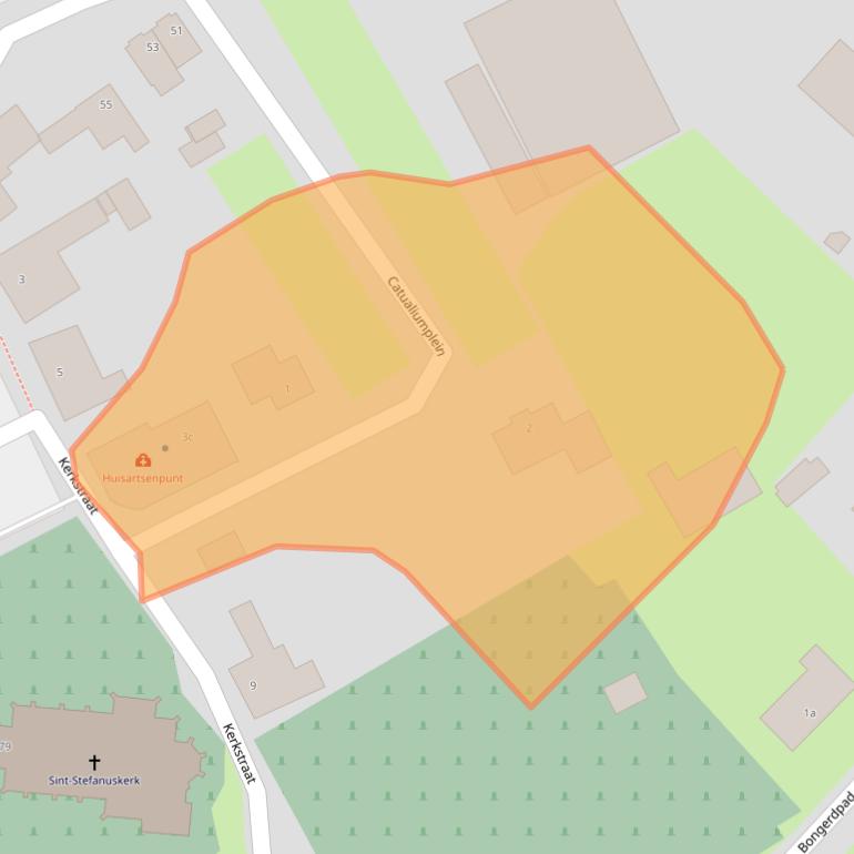 Kaart van postcodegebied 6097AB.