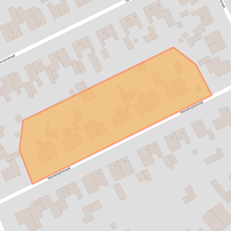 Kaart van postcodegebied 6097BJ.