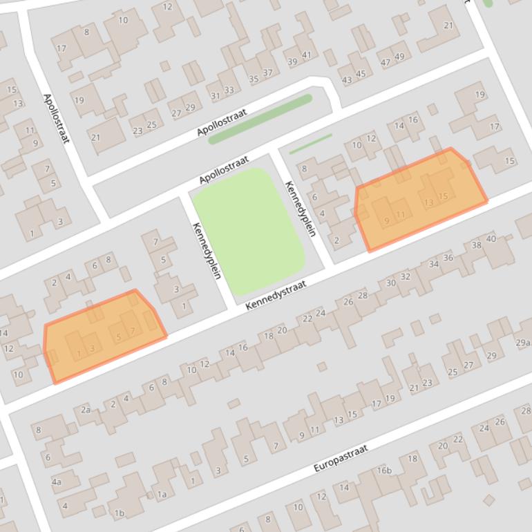 Kaart van postcodegebied 6097CC.