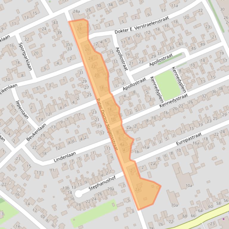 Kaart van postcodegebied 6097CL.