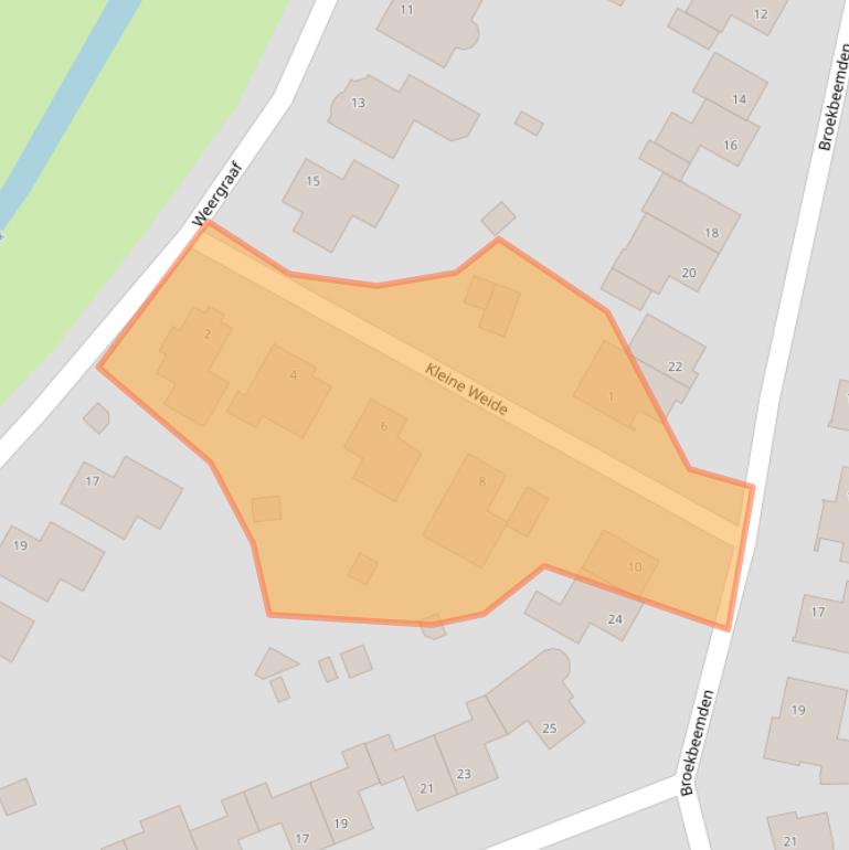 Kaart van postcodegebied 6097DD.