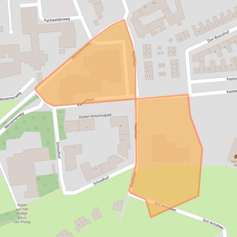 Kaart van postcodegebied 6097GM.