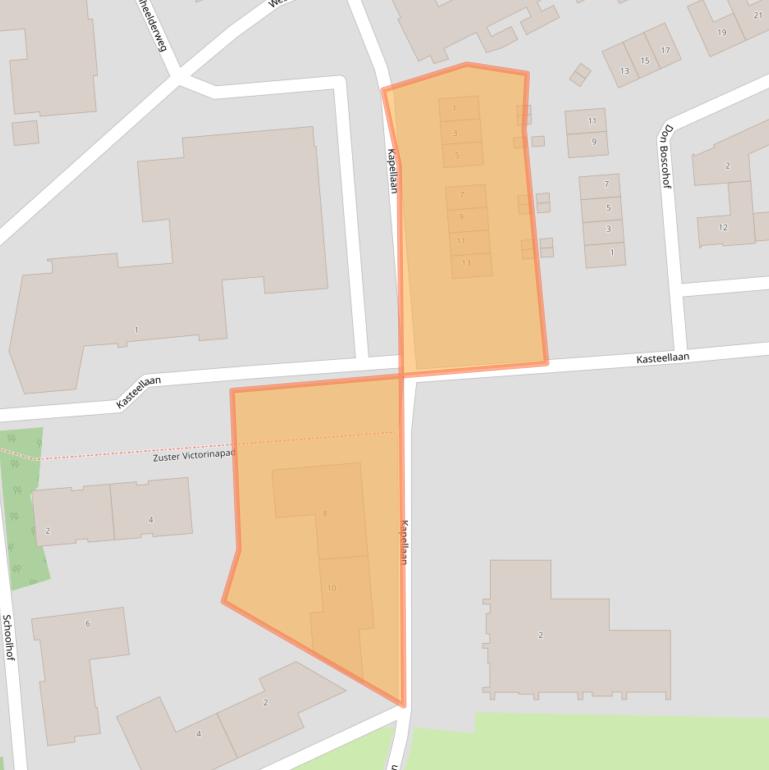 Kaart van postcodegebied 6097GT.