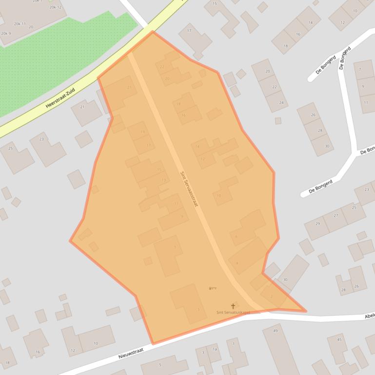 Kaart van postcodegebied 6099AD.