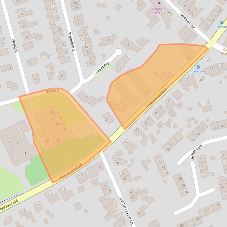 Kaart van postcodegebied 6099AG.