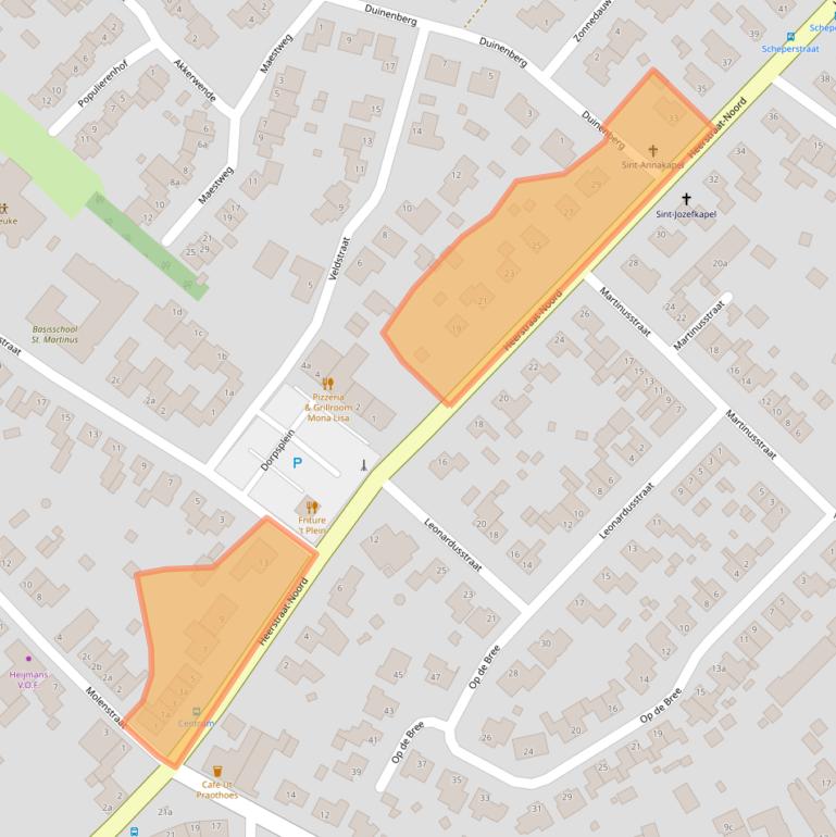 Kaart van postcodegebied 6099AV.