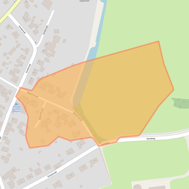 Kaart van postcodegebied 6099BD.