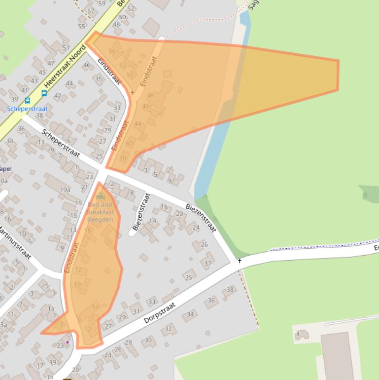 Kaart van postcodegebied 6099BG.