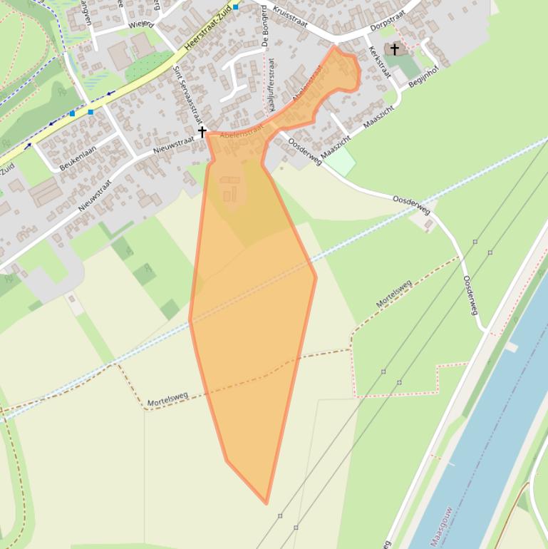 Kaart van postcodegebied 6099BN.