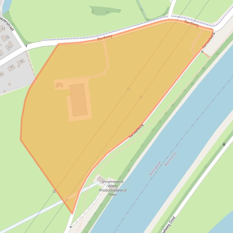 Kaart van postcodegebied 6099BR.