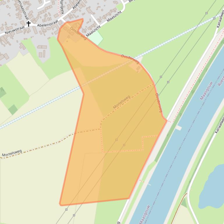 Kaart van postcodegebied 6099BS.