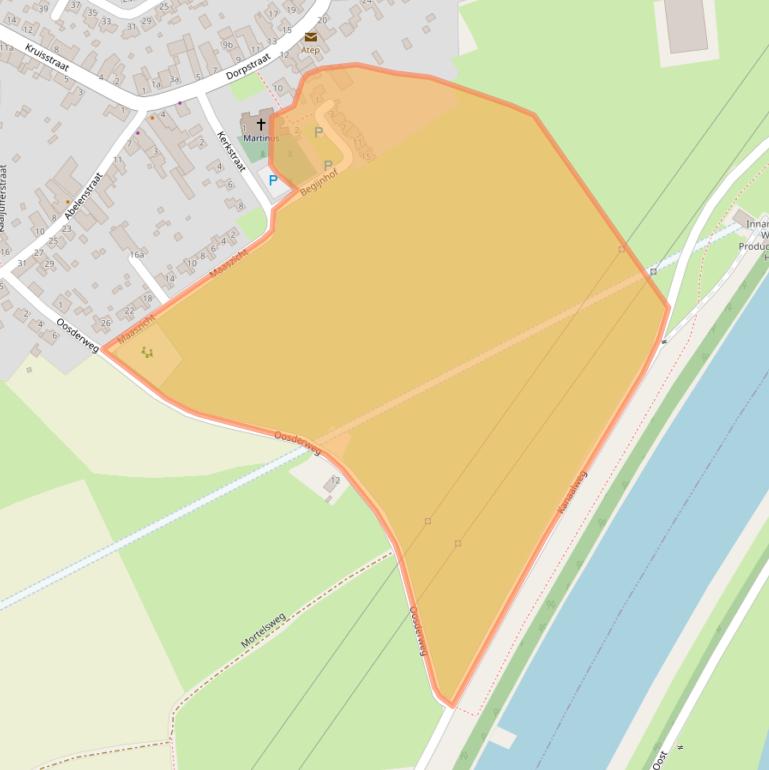 Kaart van postcodegebied 6099BW.