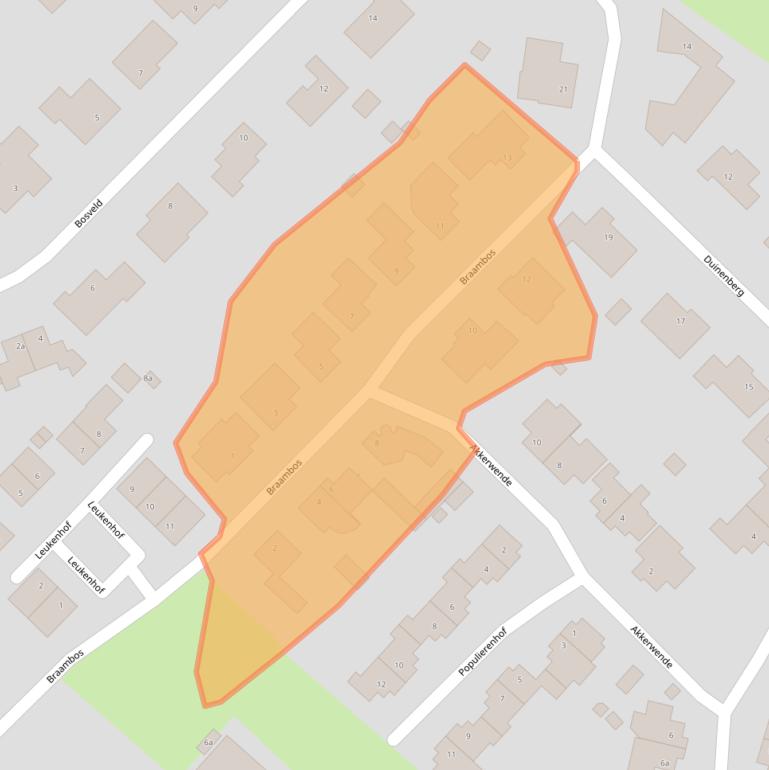 Kaart van postcodegebied 6099CT.