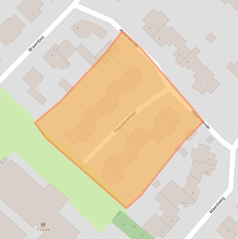 Kaart van postcodegebied 6099CW.