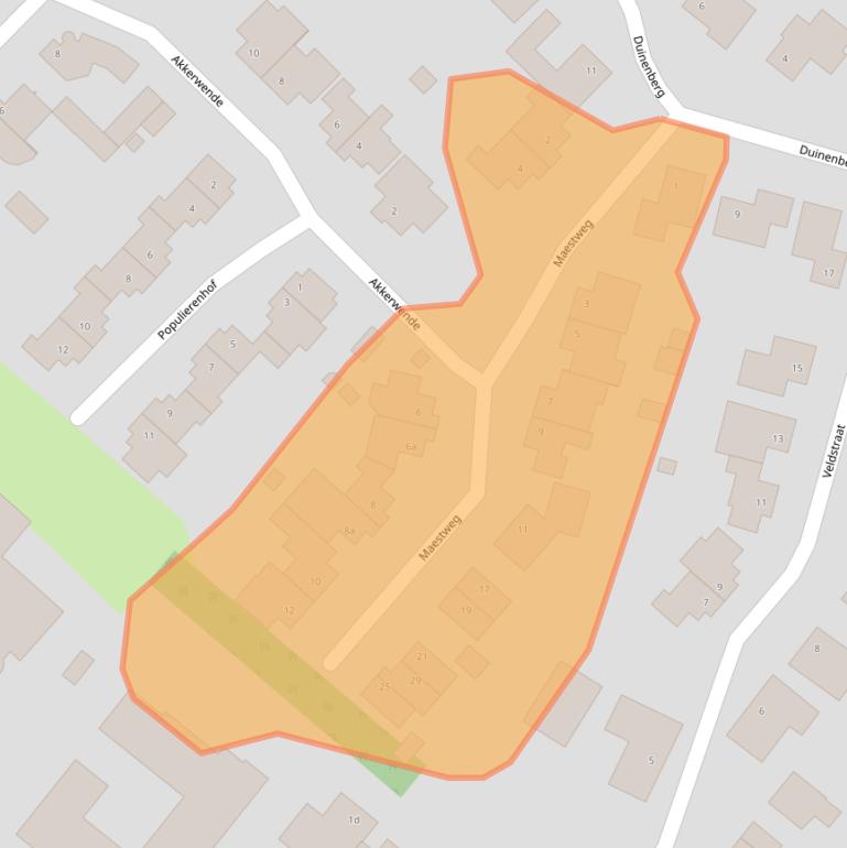 Kaart van postcodegebied 6099CX.