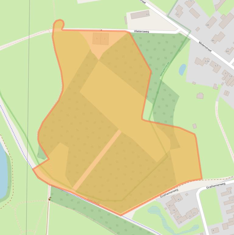 Kaart van postcodegebied 6099EA.