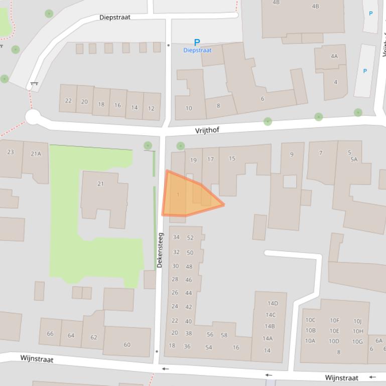 Kaart van postcodegebied 6101AL.