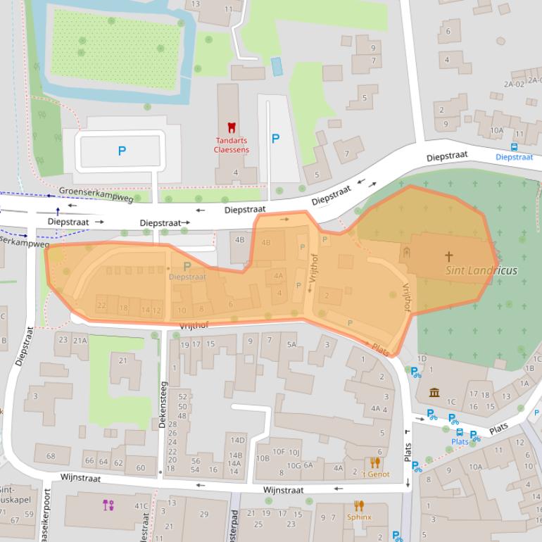 Kaart van postcodegebied 6101AN.