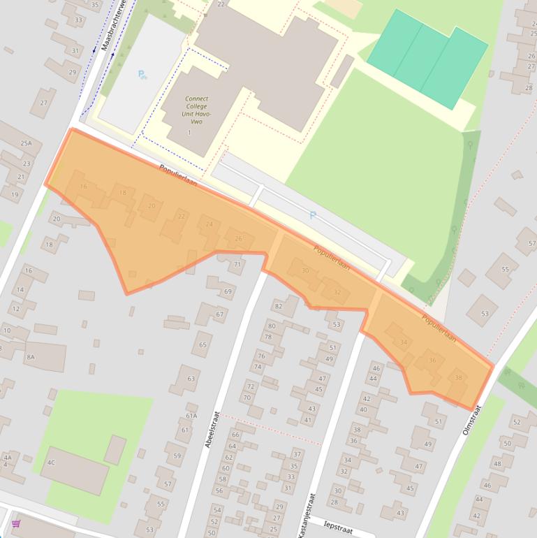 Kaart van postcodegebied 6101BB.