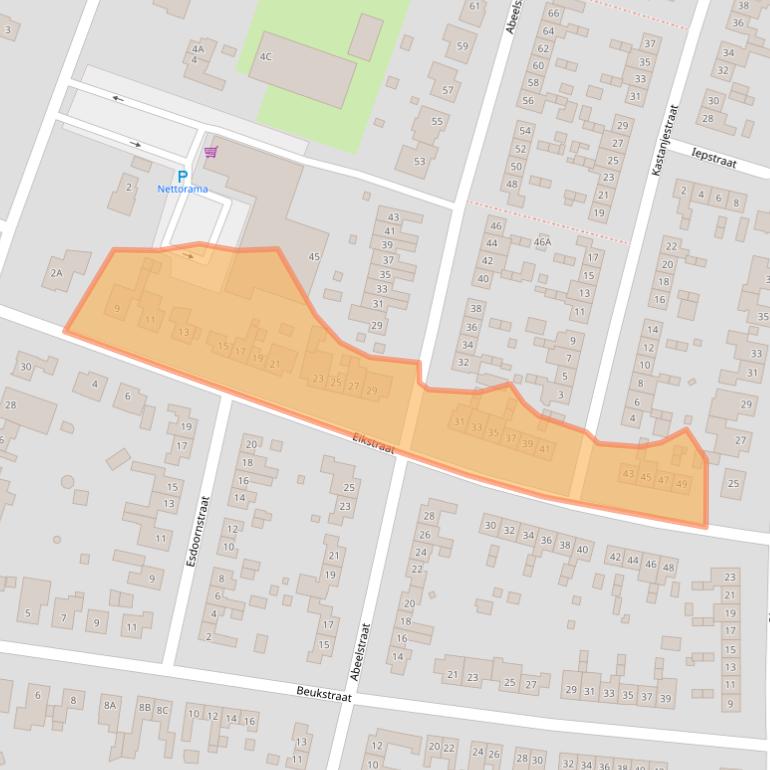 Kaart van postcodegebied 6101BD.