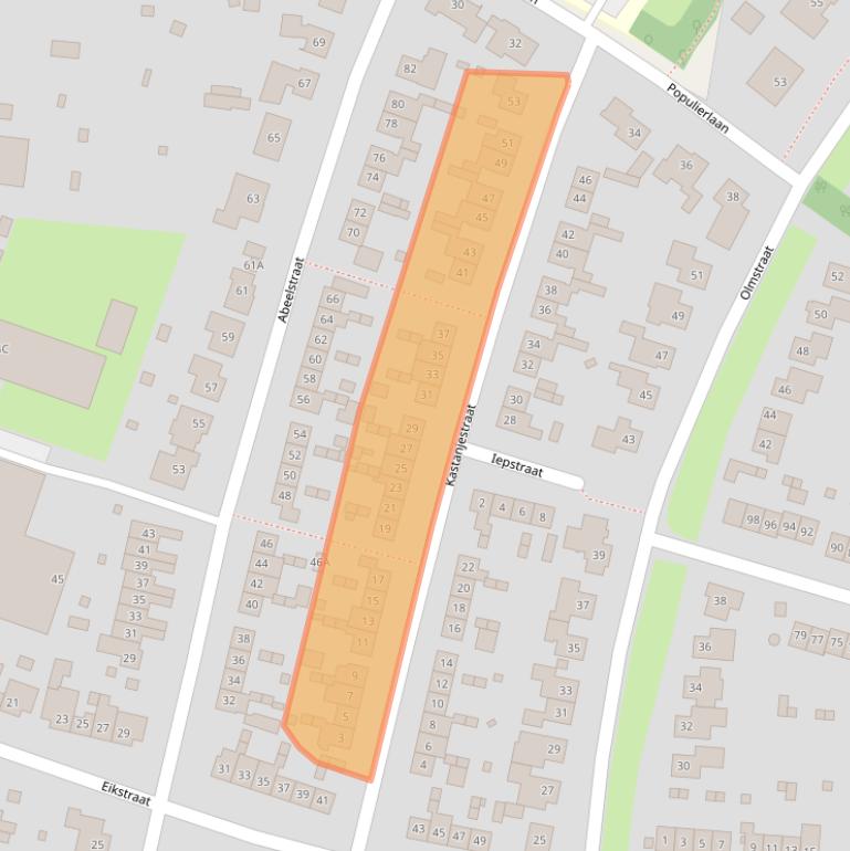 Kaart van postcodegebied 6101BN.
