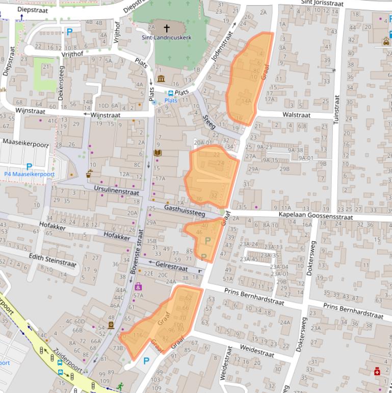 Kaart van postcodegebied 6101CE.