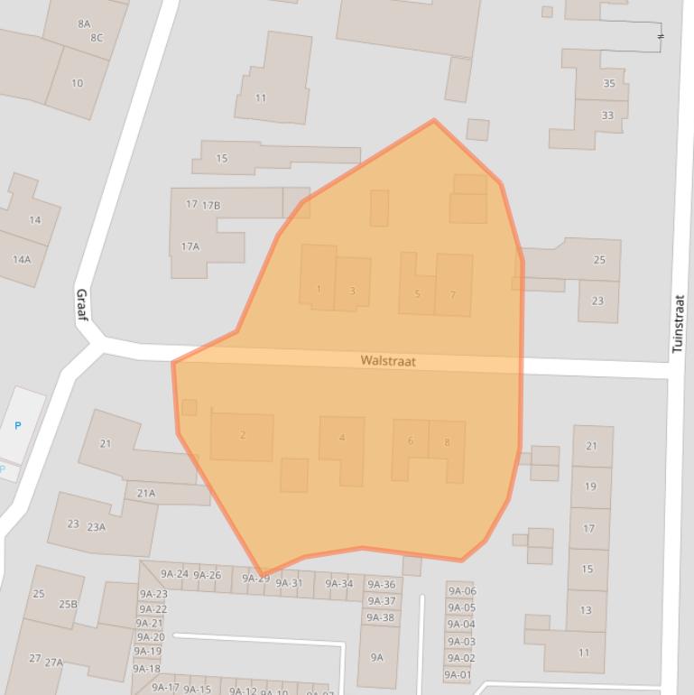 Kaart van postcodegebied 6101CG.