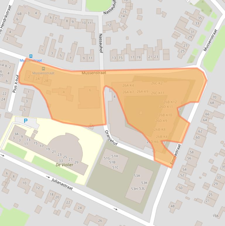 Kaart van postcodegebied 6101CS.