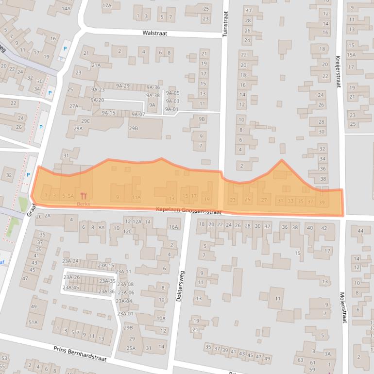 Kaart van postcodegebied 6101CX.