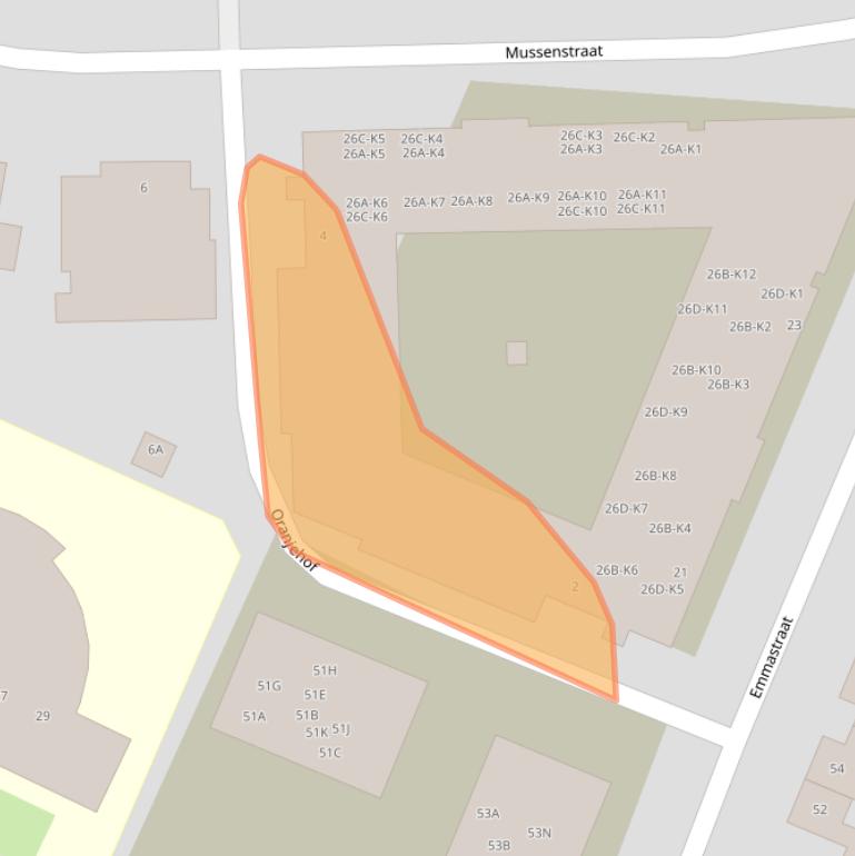 Kaart van postcodegebied 6101DX.