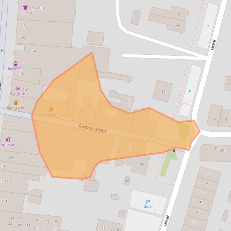 Kaart van postcodegebied 6101EE.