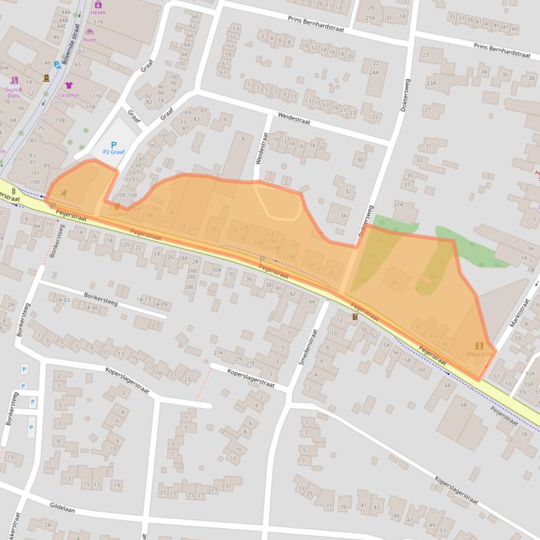 Kaart van postcodegebied 6101GA.