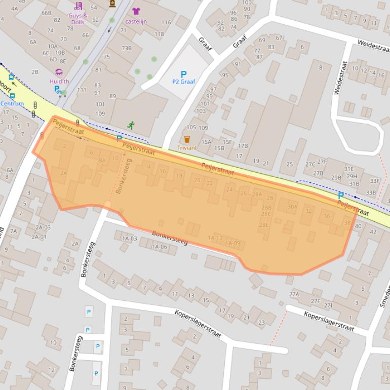Kaart van postcodegebied 6101GD.